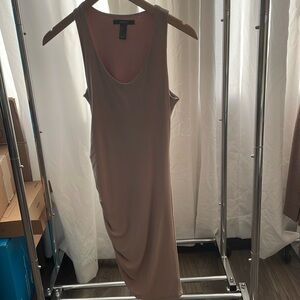 Nude spandex ruched dress forever 21 dress Small